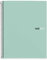 Miquelrius - Notizbuch A4 (210 x 297 mm), Notebook The Original Colours, 80 Blatt 90 g/m² und 1 Farbstreifen, Raster 5 mm, 4-Loch-Stanzung, Hardcover, Farbe Aqua