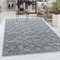 Carpetsale24 Teppich Wohnzimmer Hoch-Tief Effekt 3D Rauten Design Grau 80 x 250 cm Läufer - Hochflor Teppich Schlafzimmer Retro Design Weich Pflegeleicht Elegante Teppich Flauschig für Küche Esszimmer
