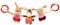 SIGIKID 42784 Wagenkette Tiere Blue Mädchen Babyspielzeug empfohlen ab Geburt pink/mehrfarbig