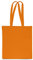 SAKETOS 1 Stück Stofftasche 38 x 42 cm - Tote Bag Orange - Stoffbeutel zum Bemalen Unbedruckt - Baumwolltasche mit Zwei Langen Griffen - Tragetasche, Einkaufstaschen