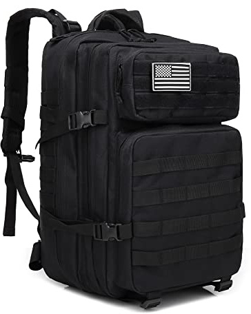 Long Keeper Taktischer Militär Rucksack Groß 45L Trekkingrucksack Wanderrucksack Herren Damen Molle Survival Rucksack Wasserdicht Backpack für Outdoor Reisen Camping Trekking