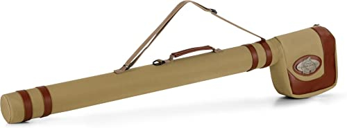 normani Angeltasche Rutentasche Hardcase Allround Fliegenrutentasche 145cm mit Tragegriff und Schultergurt - Wasserfest Farbe Beige