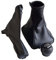 Kakulkomen Polaina de freno de mano de cuero negro de 5 velocidades, funda protectora contra el polvo, accesorios para Vauxhall Opel Astra II G Zafira A 1998-2010 (3 unidades combinadas)