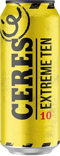 Ceres Extreme Ten - 1 Lattina da 50 cl, Birra Bionda Doppio Malto, Gradazione Alcolica 10°C, Gusto Vigoroso e Deciso con Sentori di Malto