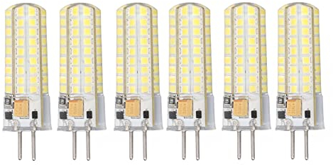 Haofy 6 Uds GY6.35 Bombilla LED 7W AC DC12V 700lm 72 Leds 360 Grados Bombilla LED de Maíz para Lámparas Colgantes Lámparas de Techo Bombilla de Maíz Bombilla LED(#1)