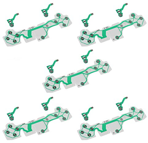 Dpofirs for PS5 Controller Conductive Film, 5 Set Replacement Keypad Conductive Film for PS5 Controller