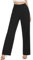 Tapata Damen Hose Weites Bein Lang Für Frauen Mit Taschen Lässige Reißverschluss, Schwarz, 2