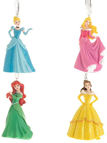Varzi Selection Since 1956 Disney Set of 4 Resin Christmas Tree Decorations Disney Princesses