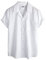 VATPAVE Mens Striped Summer Shirt Casual Button Down Short Sleeve Beach Shirts Medium White Button Up