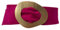 FISH IN THE SEA - Boho - Deep Pink - Wildleder - Gürtel - Taillen - Hüftgürtel - Ibiza breiter Gürtel mit goldener Schliesse