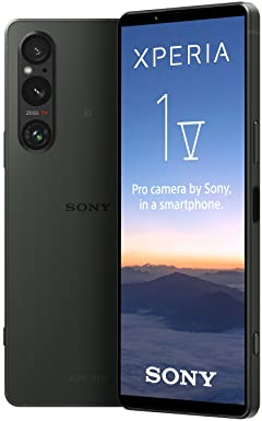 Sony Xperia 1 V (Next Gen Exmor T Sensor, 6,5 Zoll, 21:9, 4K HDR OLED, 120Hz, Dreifach-Objektiv (ZEISS), 3,5mm Klinke, Android 14, IP65/68) 24+12 Monate Herstellergarantie [Amazon Exklusiv] Khaki-Grün