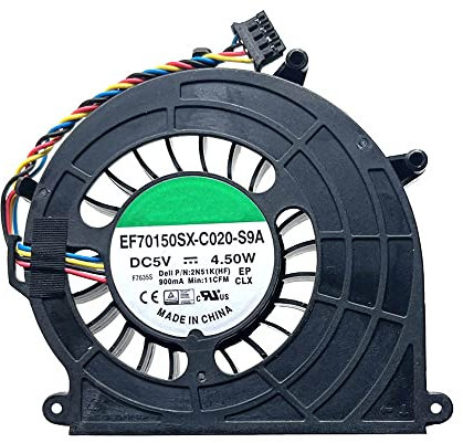 RAKSTORE Replacement Laptop CPU Cooling Fan Compatible with Dell Optiplex 3020 3020M 3040 3040M 3046 3050 3060 5040M 5060M 7040M 9020 9020M Quiet Cooler Fan EF70150SX-C020-S9A