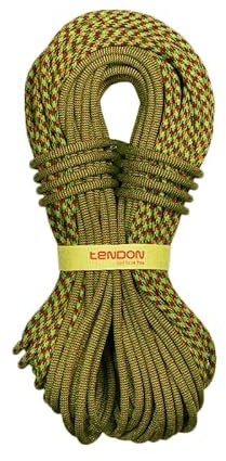 TENDON Master 9.7 Bicolor- UIAA Certified Dynamic Rope for Rock Climbing - Dry Treated with Complete Shield Technology (Bicolour 9.7mm x 60m)