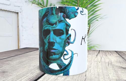 La Huella H. P. Lovecraft Tasse – Signatur – für jeden kosmischen Horror-Liebhaber.