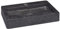 Tidyard Lavandino,Lavello,Lavabo da Appoggio,Lavandino Bagno,Lavabo da Bagno,Lavabo in Marmo,Lavandino da Esterno Nero 38x24x6,5 cm