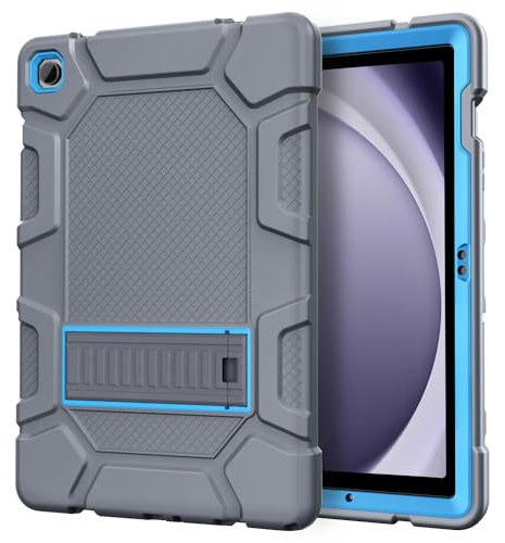 Azzsy Case for Samsung Galaxy Tab A9+/A9 Plus 11” 2024 Model (SM-X210/X216/X218), Heavy Duty Shockproof Rugged High Impact Protective Case, Grey