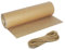 Baxcdyswe Carta da Pacchi, 30cm*30m Carta Kraft Con Cavo 20m, Marrone Carta Riciclata Naturale per Confezioni Regalo, Artigianato, Produzione Fai Da Te, Decorazione, Posta, Spedizione, Vacanze, Feste