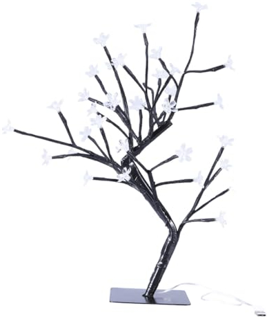 Zerodeko Cherry Blossom Led Tischlampe Bonsai Baum Design Usb Betrieben Lichter Für Romantische Innendekoration Nachtlicht Für Schlafzimmer Wohnzimmer Kinderzimmer