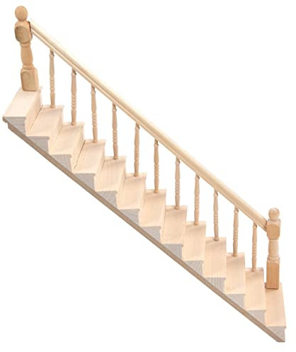 Scala in Legno in Scala 1:12, Scale in Miniatura Scala in Legno Scala Fai da Te Accessori Decorazione Accessori per Fai Da Te per Casa delle Bambole
