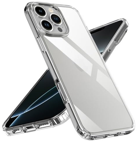 Natbok Phone Case for iPhone 16 Pro 6.3 Clear Case,Shockproof Soft TPU Bumper and Hard PC Back Case,Non-Yellowing, Anti-Scratch,Drop Protection, Slim Fit Cover Case for iPhone 16 Pro,Clear