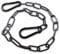 Gate Chain Lock, 20 Inch Iron Chain Lock with Both-Ended Carabiners, Security Chain for Outdoor Fences, Pet Cages, Horse Goat Cow Corral Supplies