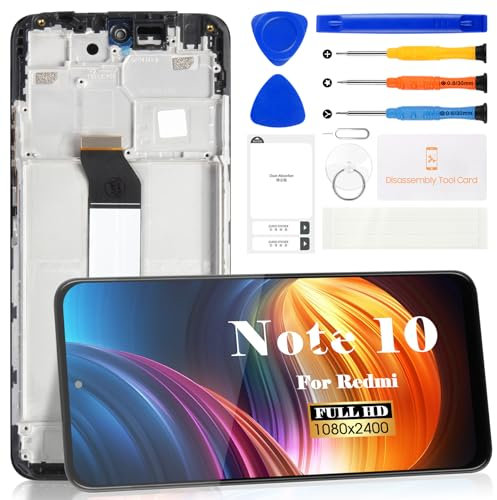 Incell - Pantalla LCD para Xiaomi Redmi Note 10 5G para Xiaomi Poco M3 Pro 5G, reemplazo de pantalla táctil digitalizador con marco (negro)