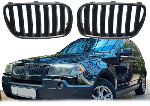 JQHXFDC - Auto Front Niere Kühlergrill Haube Grills Front Niere Diamant Kühlergrill Auto Styling passt für BMW X3 E83 2007 2008 2009 2010