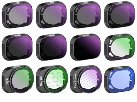 Kit filtro ND variabile limitato, compatibilità con DJI Mini 3/Mini 3 Pro 12 CPL Lens Filte HD