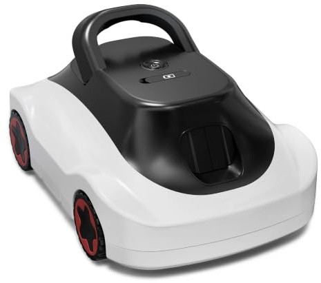 Poolroboter, Kabelloser Poolsauger Akku, Akku Poolroboter Kabellos, 180 Min Laufzeit, Starke Saugkraft, Intelligente Navigation, Ultrafeine Filtration, Auto-Parking, Poolsauger für Aufstellpool 200m²