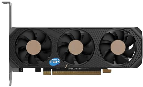 SIMPLETEK - 8GB GDDR7 Gaming Grafikkarte - Low Profile Design für kompakte Gehäuse - PCIe 5.0-1x HDMi 2x DisplayPort Schnittstelle