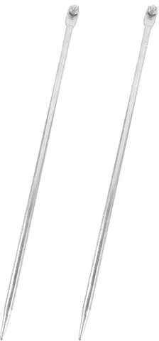 Cabilock Tige de Mise la Terre Galvanisée 2 Pièces 12×500Mm en Fer pour Barrette de Terre et Clôture Électrique Jardin
