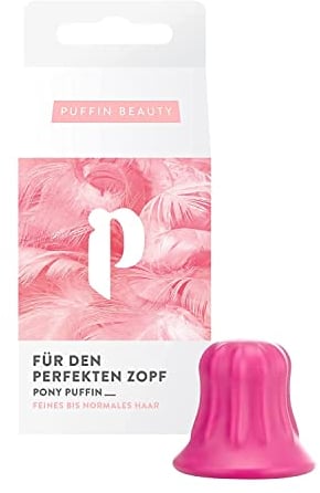 pony puffin FLAMINGO | Für den perfekten Zopf voller Volumen & Halt - Made in Germany | Latexfrei & vegan | Hebt Deinen Zopf auf das nächste Level | Pink für alle Haare