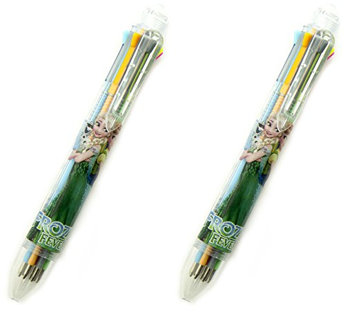 HAND® E-8088 gefroren Fieber 8 Farben versenkbare Kugelschreiber Kugelschreiber mit Easy Grip - 0,5 mm Nib - 2 Stück