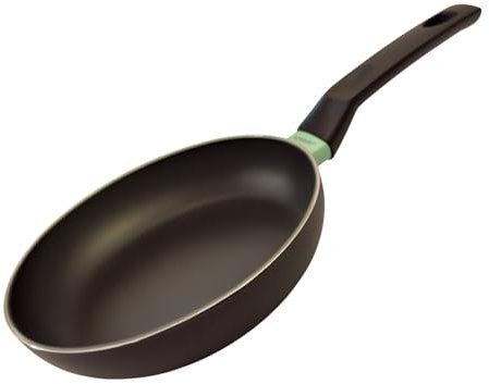 Fackelmann Bratpfanne Brandao - Ø 24 cm aus recyceltem Aluminium, PFAS-freie Keramikbeschichtung, ergonomischer Griff, Reinigung per Hand, Schwarz