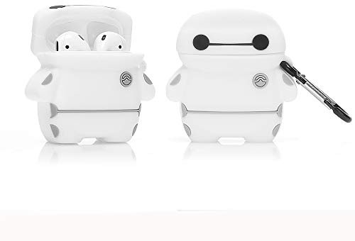 LEWOTE - Custodia Protettiva in Silicone per Airpods Apple 1 e 2 [Serie Manga US] (Baymax)