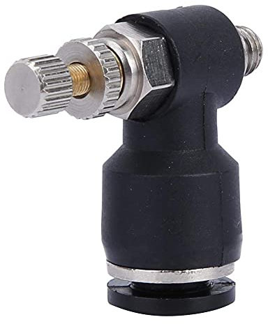 Laser Cutting Machine C02 Gas Nozzle Laser Valve Carbon Dioxide Regulating Engraving Machine Nozzle Laser Head Trachea Adjustable Joint(Air Pipe 6mm;Thread M5;Adjustable)