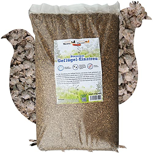 WachtelGold-Premium Geflügel-Einstreu 15kg - Strohpellets Stroheinstreu