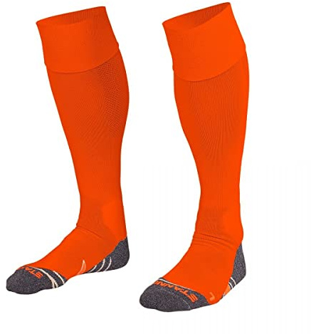 Stanno Sports Socken - Uni Sock II - Socken mit Atmungsaktivem Kapazität und Knöchelschutz - Sportsocken - Anatomische Socken mit linken/rechten Indikatoren - orange - Größe 45/48