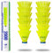 Federball Set Badminton Bälle,12 Stück Gelb Nylon Federbälle Langlebige Badmintonbälle Set Kinder für Anfänger und Professionelles Spielen Badmintonbälle,Indoor&Outdoor Training