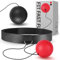 Box-Reflexball, Kampf-Ball, Reflex-Ball, mit Stirnband für Kampfsport, MMA-Training, Geschwindigkeitsreaktionen, Erwachsene/Kinder, verbessert Schlagfokussierung, Sport, Übung, Fitness, elastisches