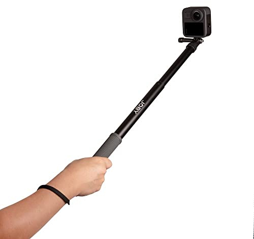JOBY TelePod SPORT, Extendable Pole for Action and 360° Cameras, Waterproof Travel Tripod, Photography Accessories, for Content Creation, Vlogging, Action Shots