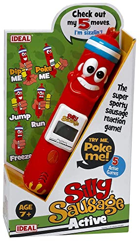 Ideal Silly Sausage Active: das super sportliche Wurstreaktionsspiel! | Familienspiele | Für 1+ Spieler | Ab 7 Jahren