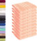 Lavea Lot de 10 Serviettes de Toilette 30 x 30 cm – Serviettes d'invité de qualité supérieure 30 x 30 cm en 100% Coton, série éponge Elena – Absorbantes, lavables et résistantes – Rose Pastel