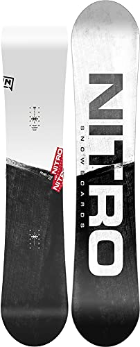 Nitro Herren Prime Raw 22 All Mountain Beginner Wide Board für große Füße Snowboard, Multicolour, 159
