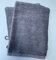 Sue Rossi Ltd Face Cloth Wash Mitt Set 50% Cotton 50% Bamboo 15cm x 22cm Face Flannel Glove Soft Absorbent (Silver Grey 2 Pack)