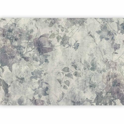 murando - Carta da Parati Adesiva Retro Fiori 441x315 cm Fotomurali Adesivi Murali Rivestimento Parete Moderna per Pareti Adesiva Muro Decorativo Fotomurale SoggiornoBotanica Natura