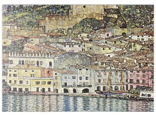 MyPuzzle Gustav Klimt's Malcesine am Gardasee (1913) - Premium 500 Teile Puzzle - MyPuzzle Sonderkollektion von Æpyornis