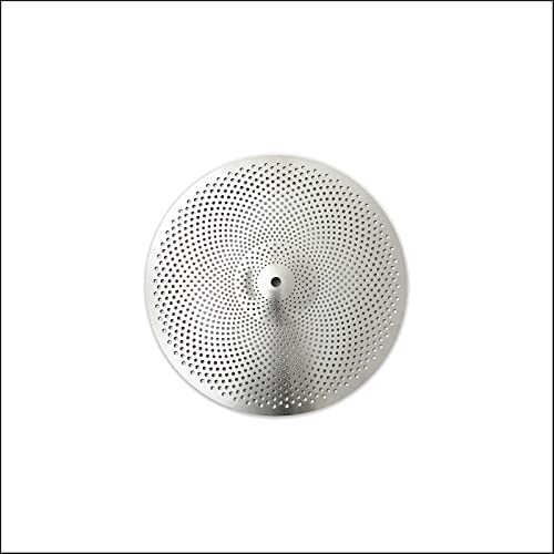 Niedriges Volumen, 20,3 cm Splash-Becken, 20,3 cm Übungs-Splash-Becken, leises Splash-Becken (20,3 cm, Silber)