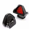 VONGLYHOO Feu Arrière De Voiture, Style F1 Drl Rouge 12 Led Arrière Feu Stop Antibrouillard Triangulaire Feu Stop Feu De Sécurité Moteur De Voiture