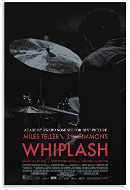Whiplash Filmposter Leinwandkunst, dekoratives Gemälde, Bilddruck, modern, Familie, Jungen, Mädchen, Schlafzimmer, Wohnzimmer, Dekoration, Wanddekoration, Poster, 20 x 30 cm